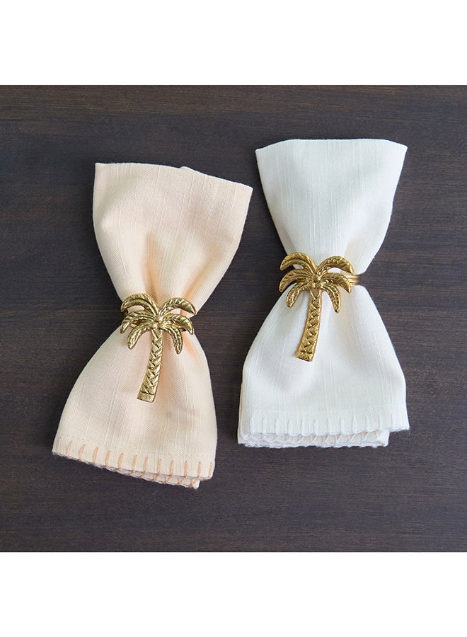 Home Box Sahara Oasis Napkin Set of 4 - Blush - Image 2